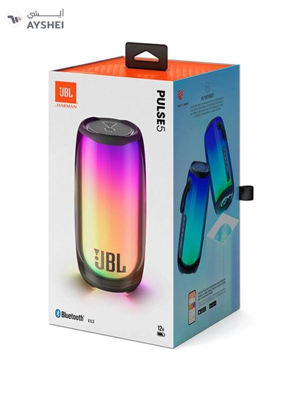JBL Pulse 5 Portable Bluetooth Speaker With Eye Catching 360-Degree Lightshow Black
