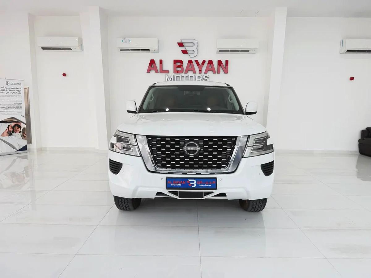 نيسان باترول LE 400 محول من داخل فل اوبشن ابيض / زعفراني 2020 خليجي-4-4