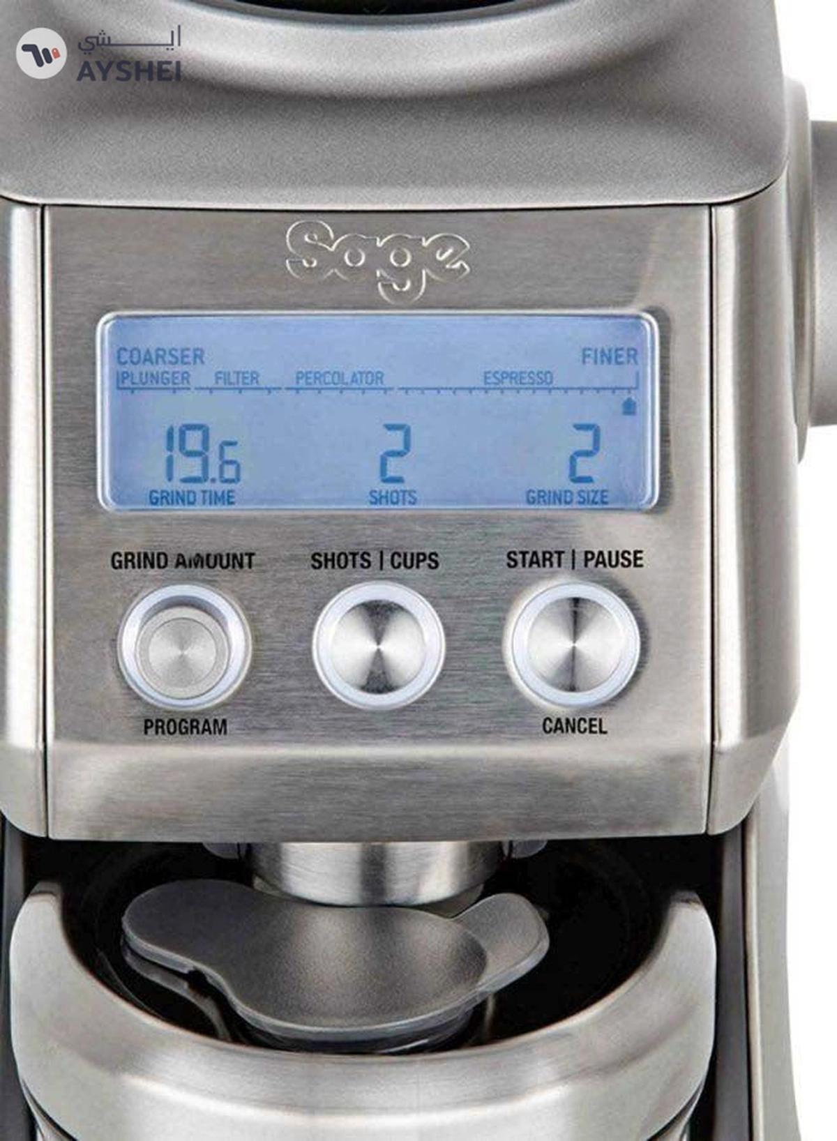 Breville Smart Pro Coffee Grinder 165.0 W BCG820 Silver/Black-4-4