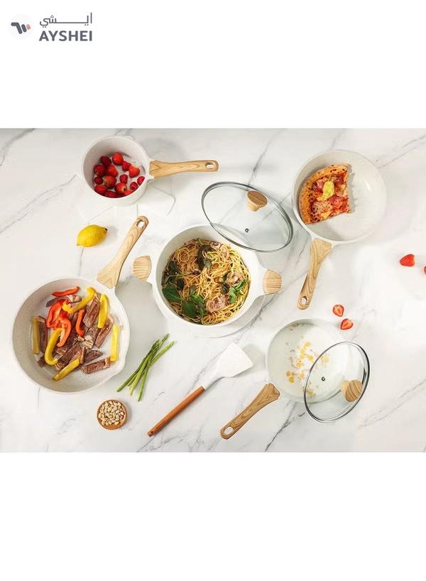 Sensarte Ceramic Cookware Sets, Pots And Pans Set Non Stick, 17-Piece Induction Cookware, Non Toxic