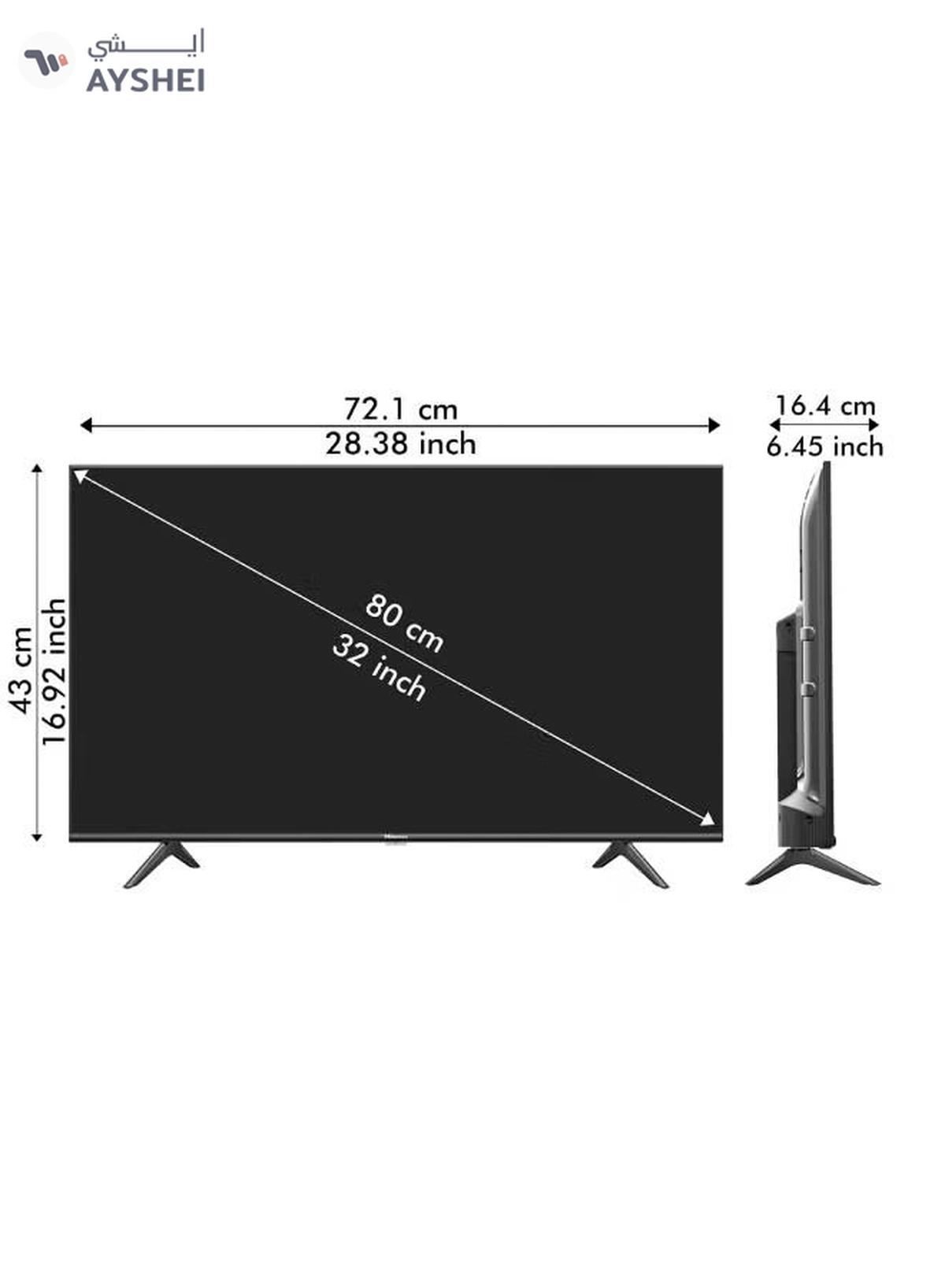 Hisense 32 Inch HD Smart TV, with Natural Colour Enhancer, DTS Virtual X, VIDAA U5 OS, Youtube, Netflix, Freeview Play & WiFi (2021 NEW) 32A4G Black-1-portrait