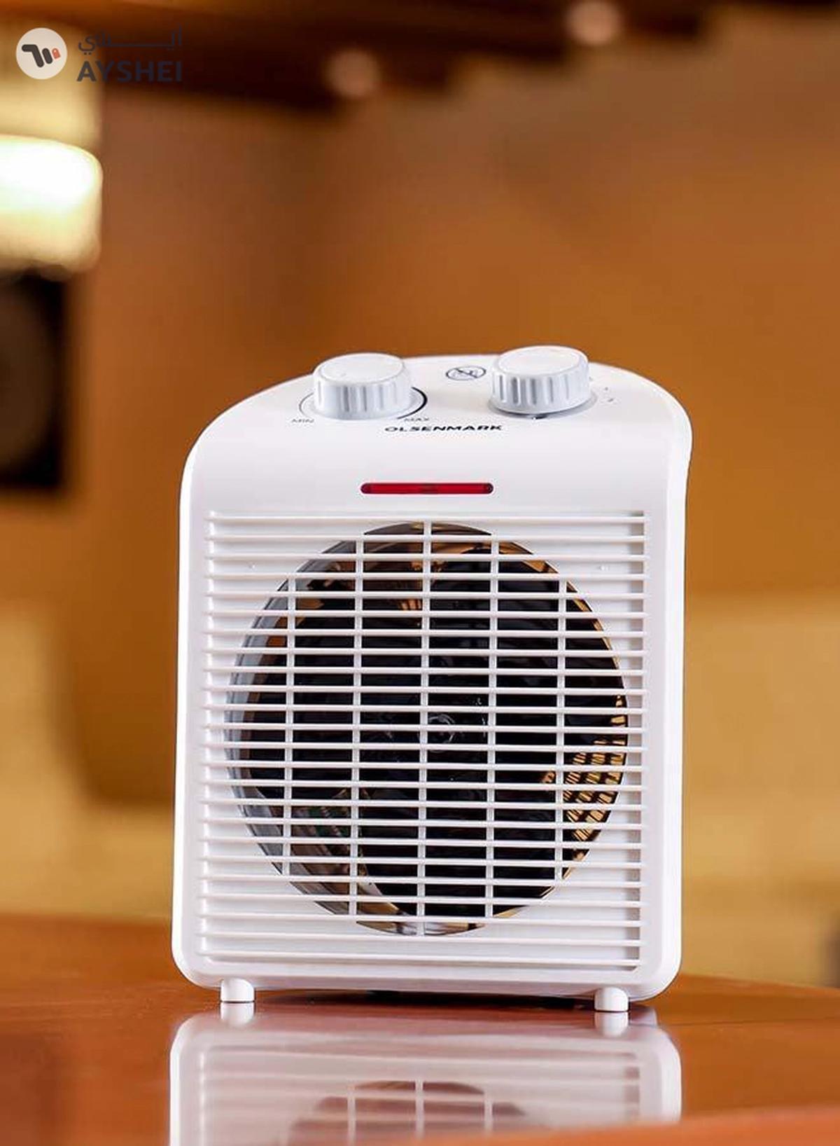 Olsenmark Electric Fan Heater With Overheat Protection 2000 W OMFH1637B White-3-3