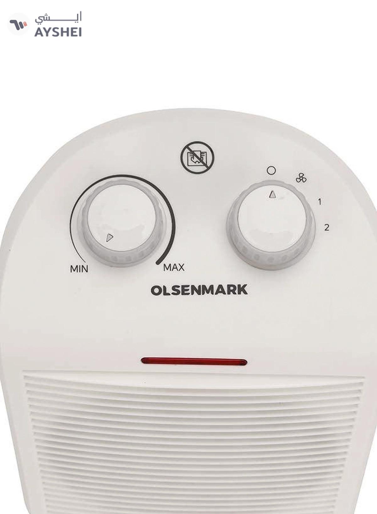 Olsenmark Electric Fan Heater With Overheat Protection 2000 W OMFH1637B White-6-6