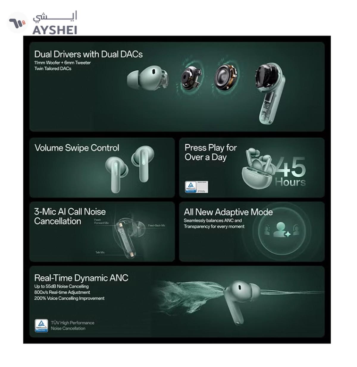 OnePlus Buds 4 TWS Earbuds with Upto 55dB Real-time ANC-5-5