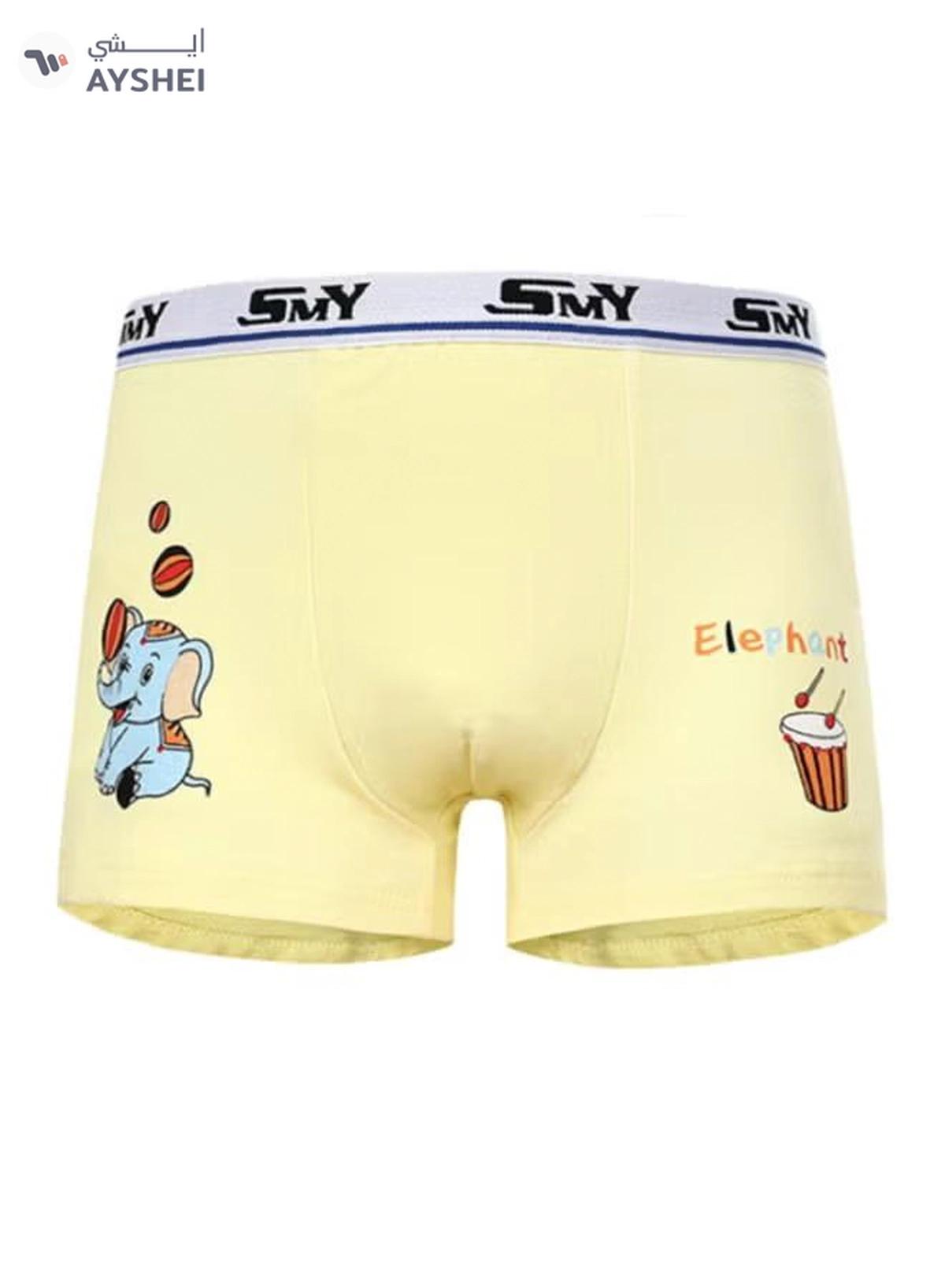 babyqlo 4 Pack Elephant Printed Boxer Multicolour-3-3