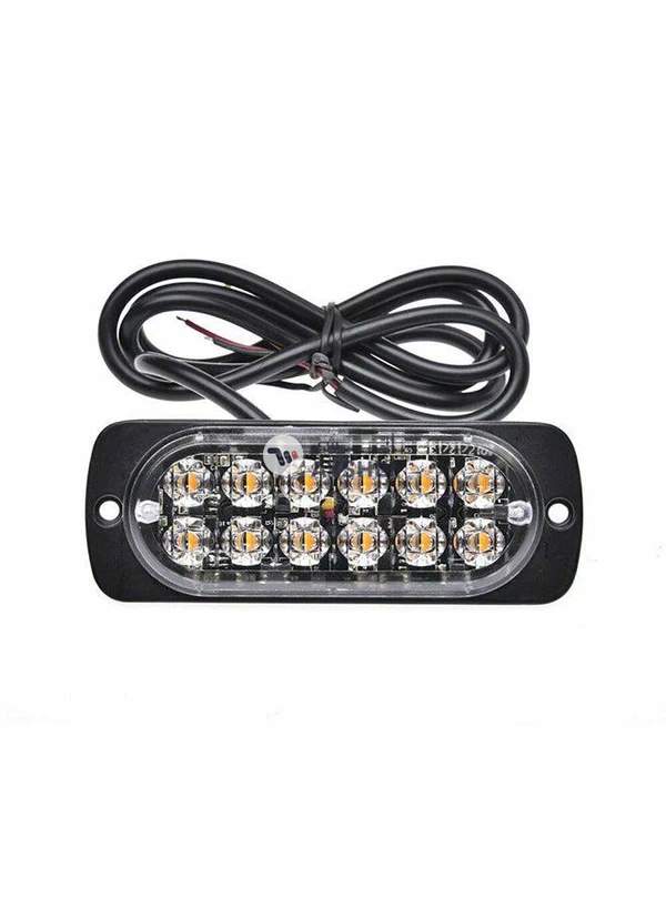 Generic 4-Piece Amber Hazard Beacon Emergency Light With Mounting Accessories