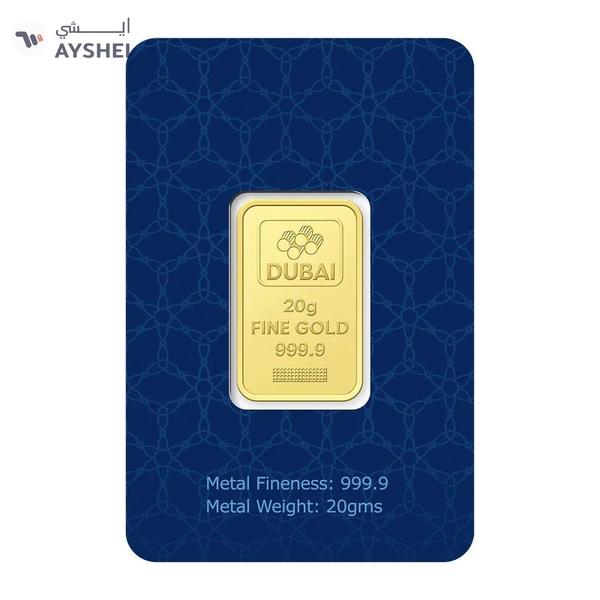 Dubai Gold 20 Grams Gold Bar 24KT