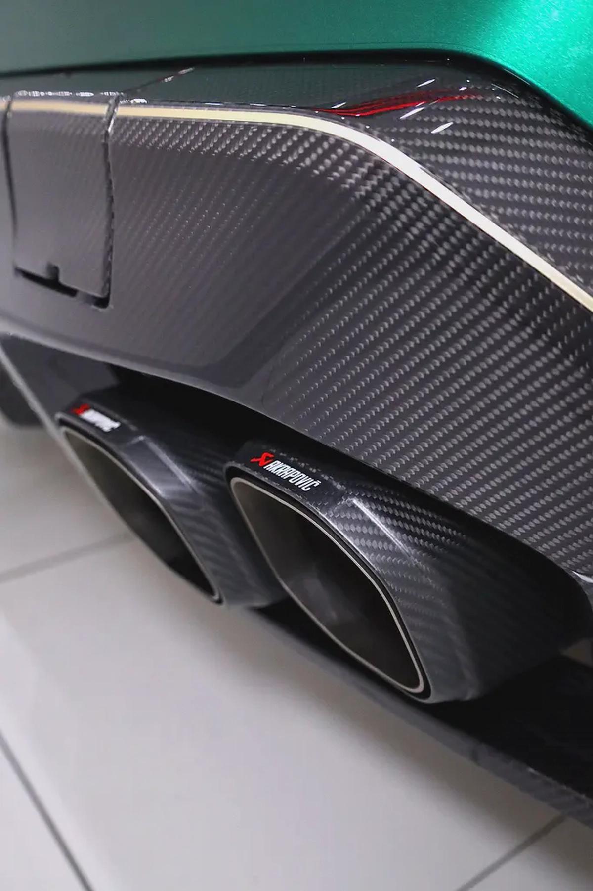 BMW M5 GCC +FULL CARBON MANHART KIT +AGENCY WARRANTY TILL 2031 +AKRAPOVIC EXHAUST+ HRE FORGED WHEELS-4-4