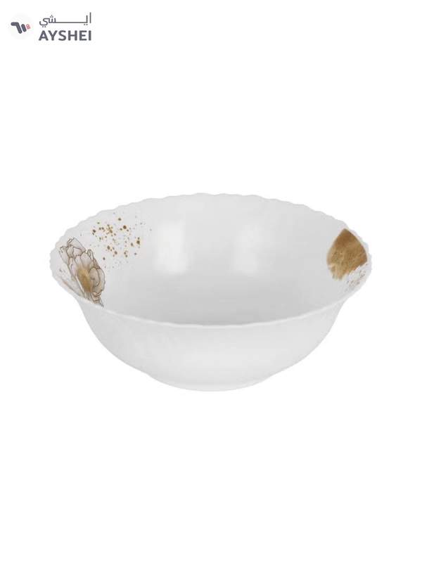 Delcasa 33 Piece Opalware Dinner Set DC3709 Includes Oval Plate, Dinner and Flat Plates, Salad Bowls and Soup Spoons