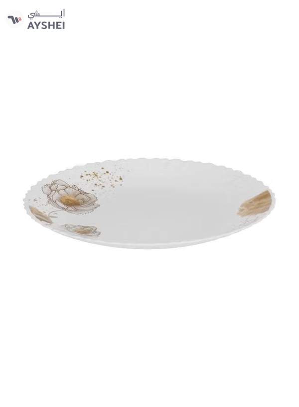 Delcasa 33 Piece Opalware Dinner Set DC3709 Includes Oval Plate, Dinner and Flat Plates, Salad Bowls and Soup Spoons