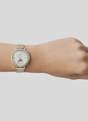 Fossil Women's Jacqueline Round Shape Analog Stainless Steel Wrist Watch ES5166 - 36mm