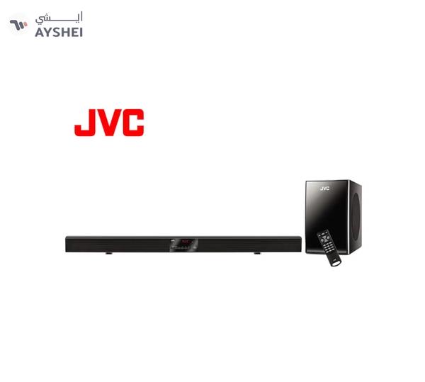 JVC 2.1 Channel Soundbar With Subwoofer Home Theater Surround Sound Speaker System THBY370A Black