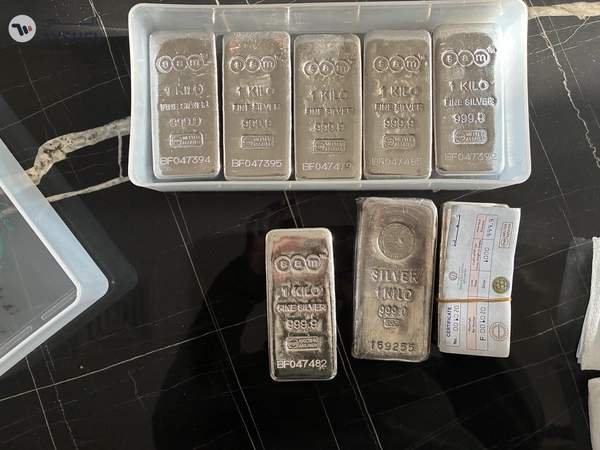 silver bullion bar 1 kg 999
