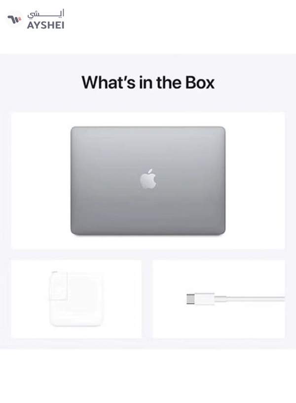 Apple Macbook Air MGN63 13" Display, Apple M1 Chip With 8-Core Processor and 7-Core Graphics / 8GB RAM / 256GB SSD/ English Keyboard(International version) English Space Grey