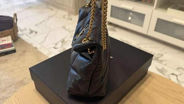 Saint Laurent Loulou Puffer Black Quilted Leather Shoulder Bag