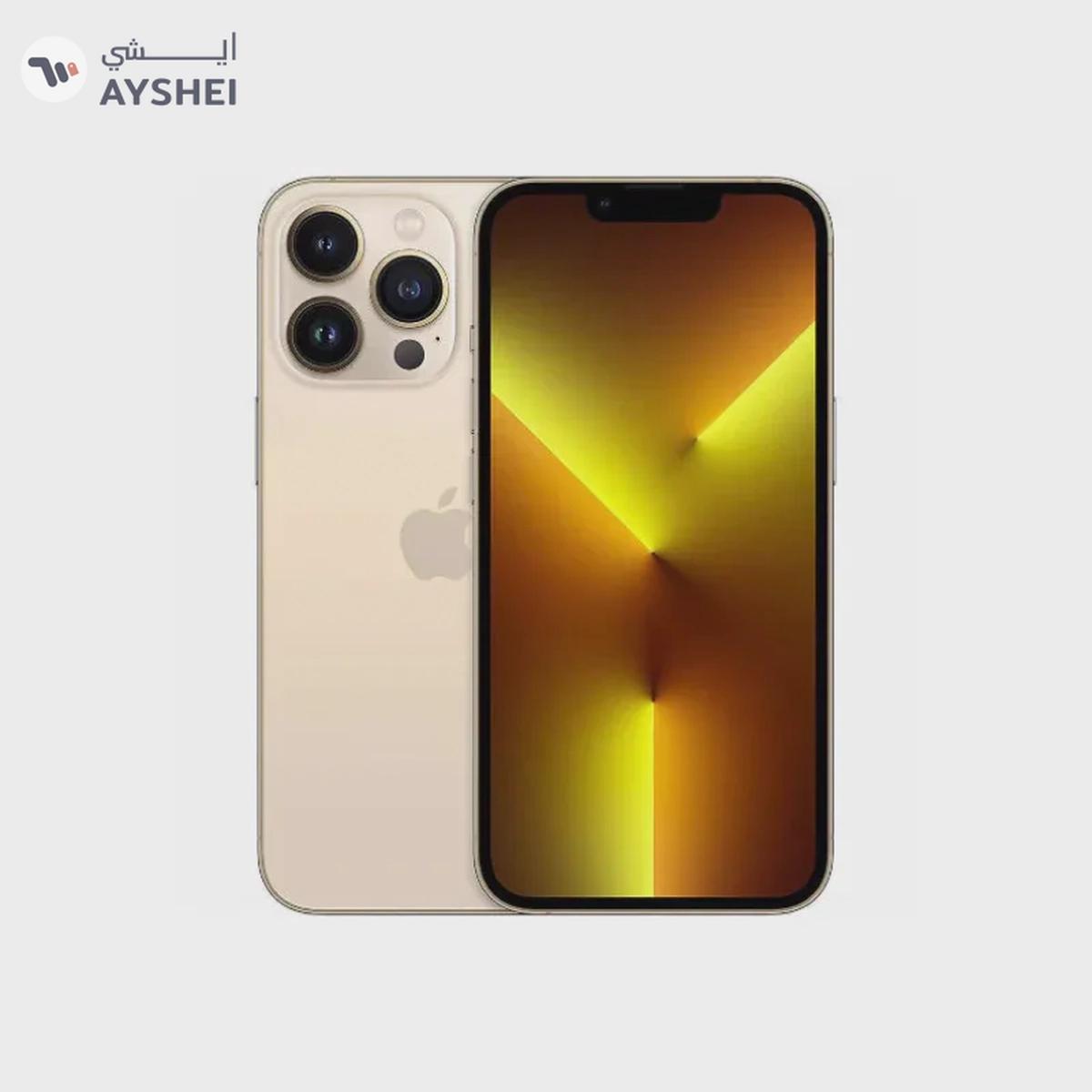 Excellent Renewed Apple iPhone 13 Pro 256 GB Gold 12 Months Warranty-0-portrait