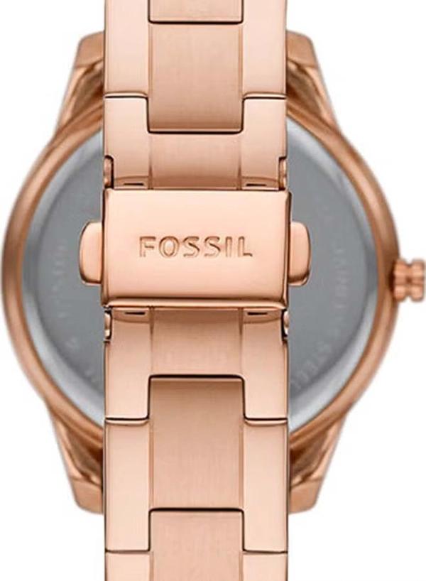 Fossil Women's Stella Sport Multifunction Round Shape Stainless Steel Analog Wrist Watch ES5106 - 37 mm - Rose Gold