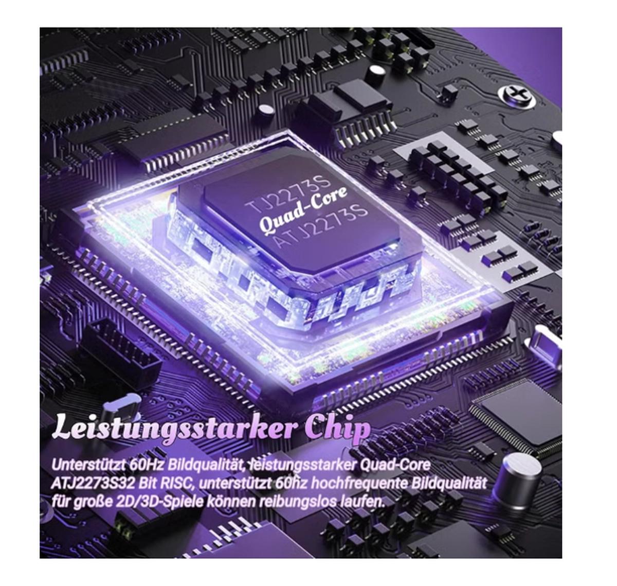 X6 HD Handheld Game Console - Portable Retro Gaming Console, Mini X6 Handheld with 32GB Storage, Built-In Classic Games, Long Battery Life, Perfect for On-the-Go Entertainment (White)-2-2