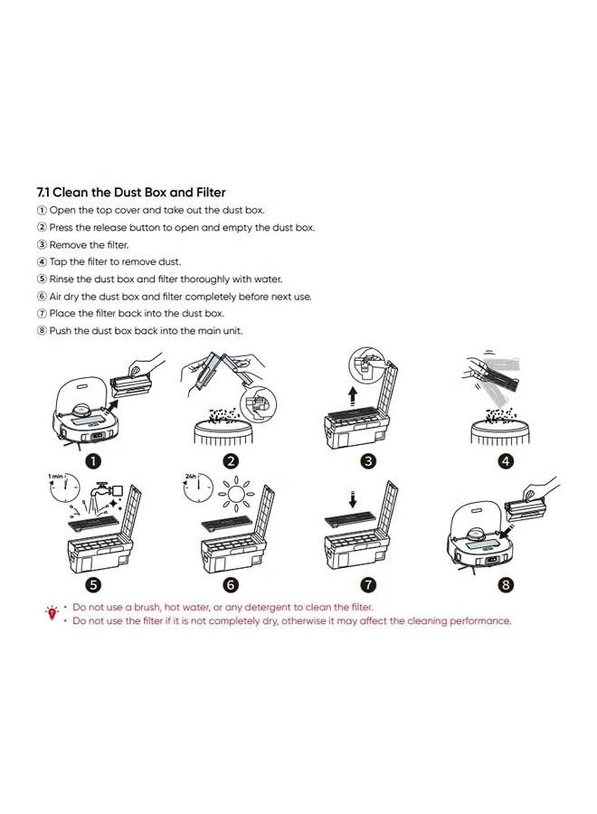 Eufy X10 Pro Omni Robot Vacuum and Mop with 8,000 Pa Suction, Dual Mops with 12 mm Auto-Lift and Carpet Detection, AI Obstacle Avoidance, Auto Mop Washing, Self-Drying, Self-Emptying, Self-Refilling 20 W T2351 black-1-portrait