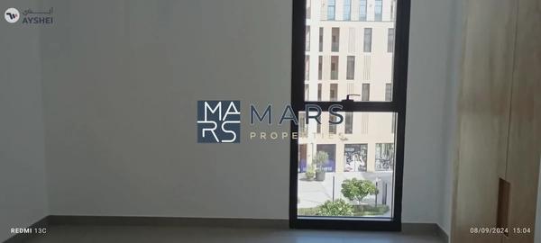 One-bedroom apartment for sale in Al Mamsha with elevated view.