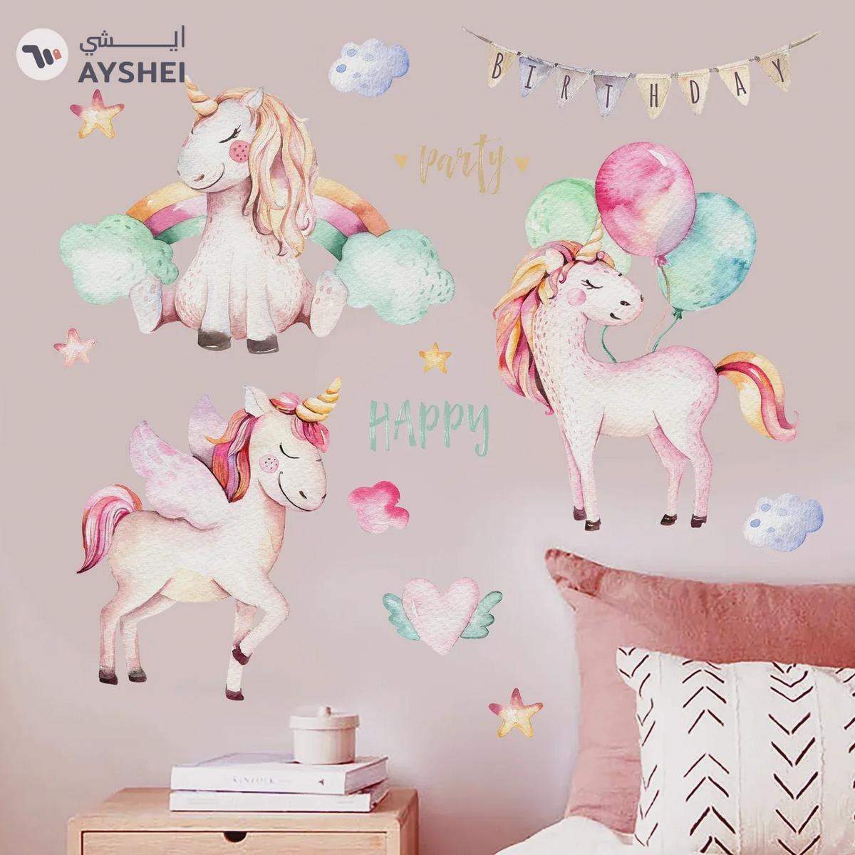 Babyqlo Little Unicorns Wall Sticker For Kids Room-3-3