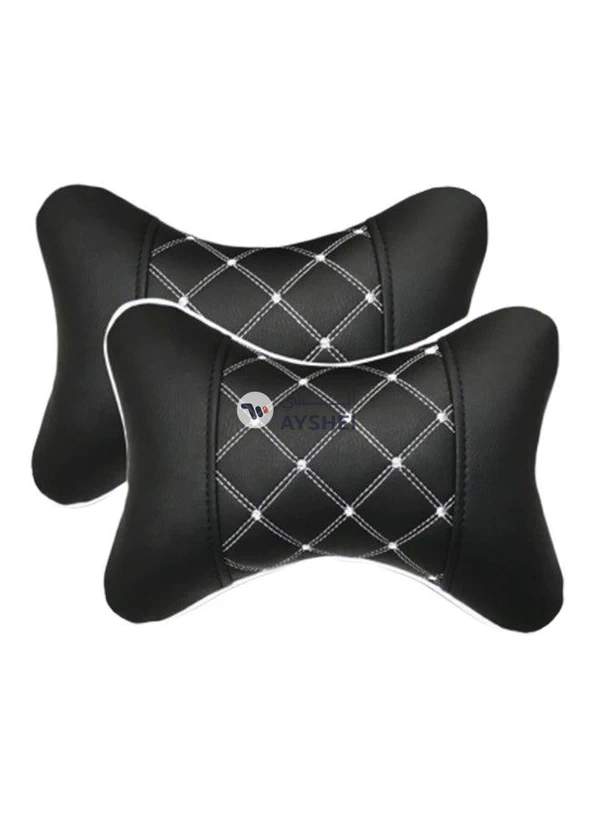 Generic 2-Piece Car Neck Polyester Pillow Cushion Set