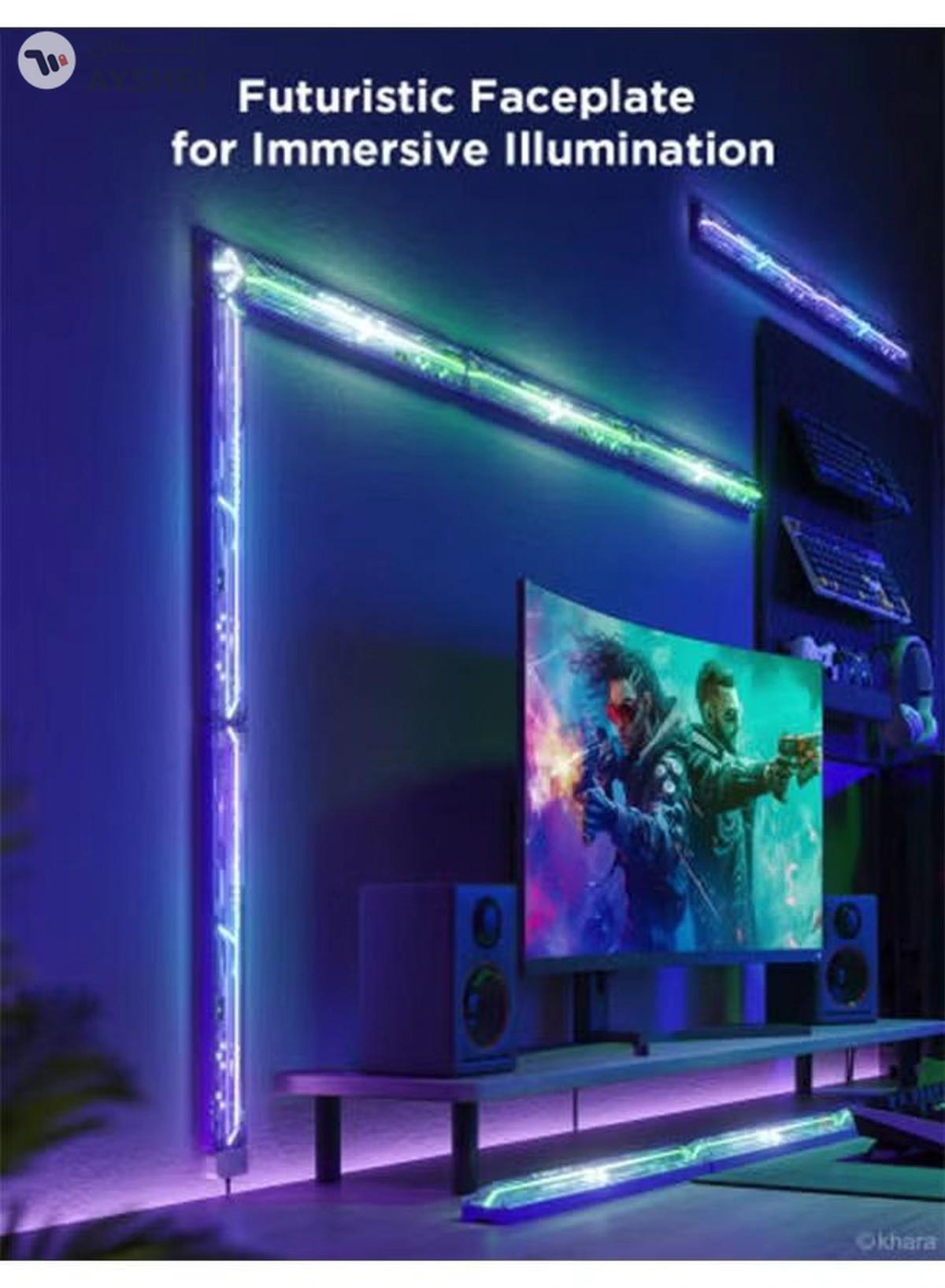 Govee X Evangelion Gaming Wall Light, RGBIC Color Support, 12 Light Sections & 8 Connectors, High-Level DIY Customization, Sci-fi-like Smart Control Features, Wi-Fi + Bluetooth Connectivity | H6063-3-3