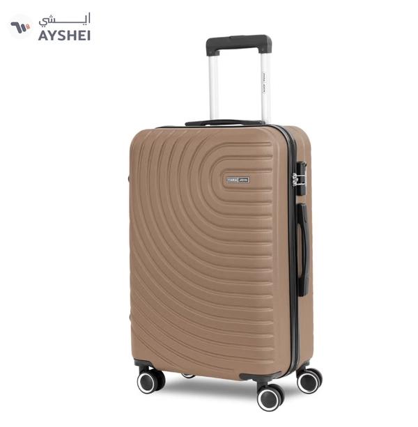 Para John Circles Series Set of 3 Luggage | Lightweight Small 10KG, Medium 20KG & Large 30KG ABS 4 Wheels Trolley Hardsided Travel Suitcase - Gold