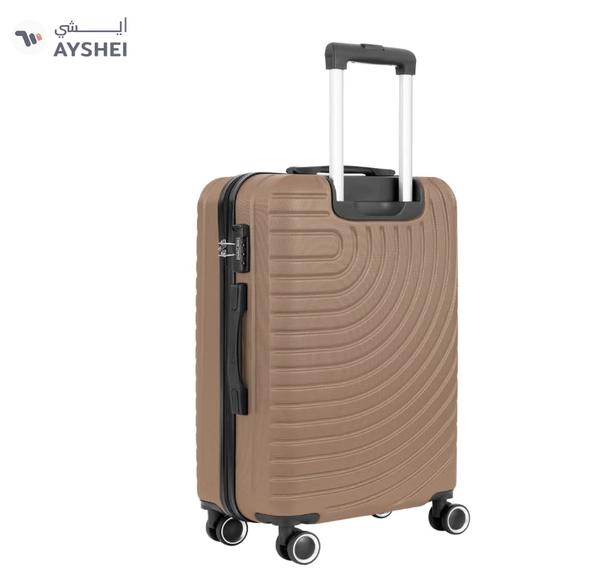Para John Circles Series Set of 3 Luggage | Lightweight Small 10KG, Medium 20KG & Large 30KG ABS 4 Wheels Trolley Hardsided Travel Suitcase - Gold