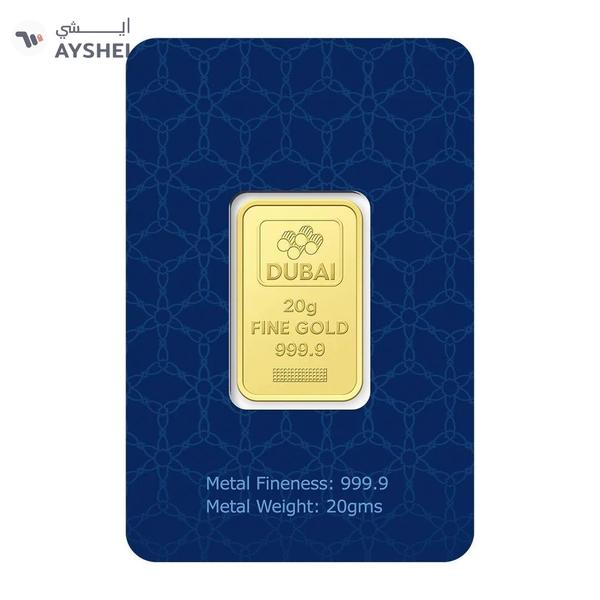 Dubai Gold 20 Grams Gold Bar 24KT