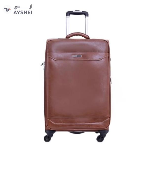 PARAJOHN Buffalos Softside 3 Piece Luggage Trolley Set Brown