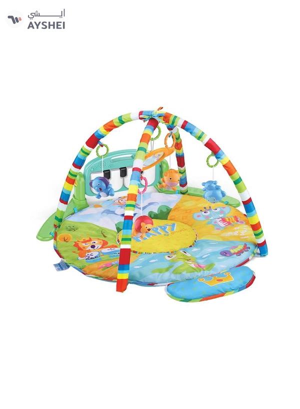 HUANGER Educational Children's Musical, Fitness Mat With Piano Microphone And Pendants 55x86x86cm