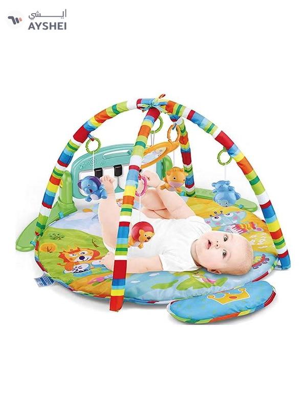 HUANGER Educational Children's Musical, Fitness Mat With Piano Microphone And Pendants 55x86x86cm