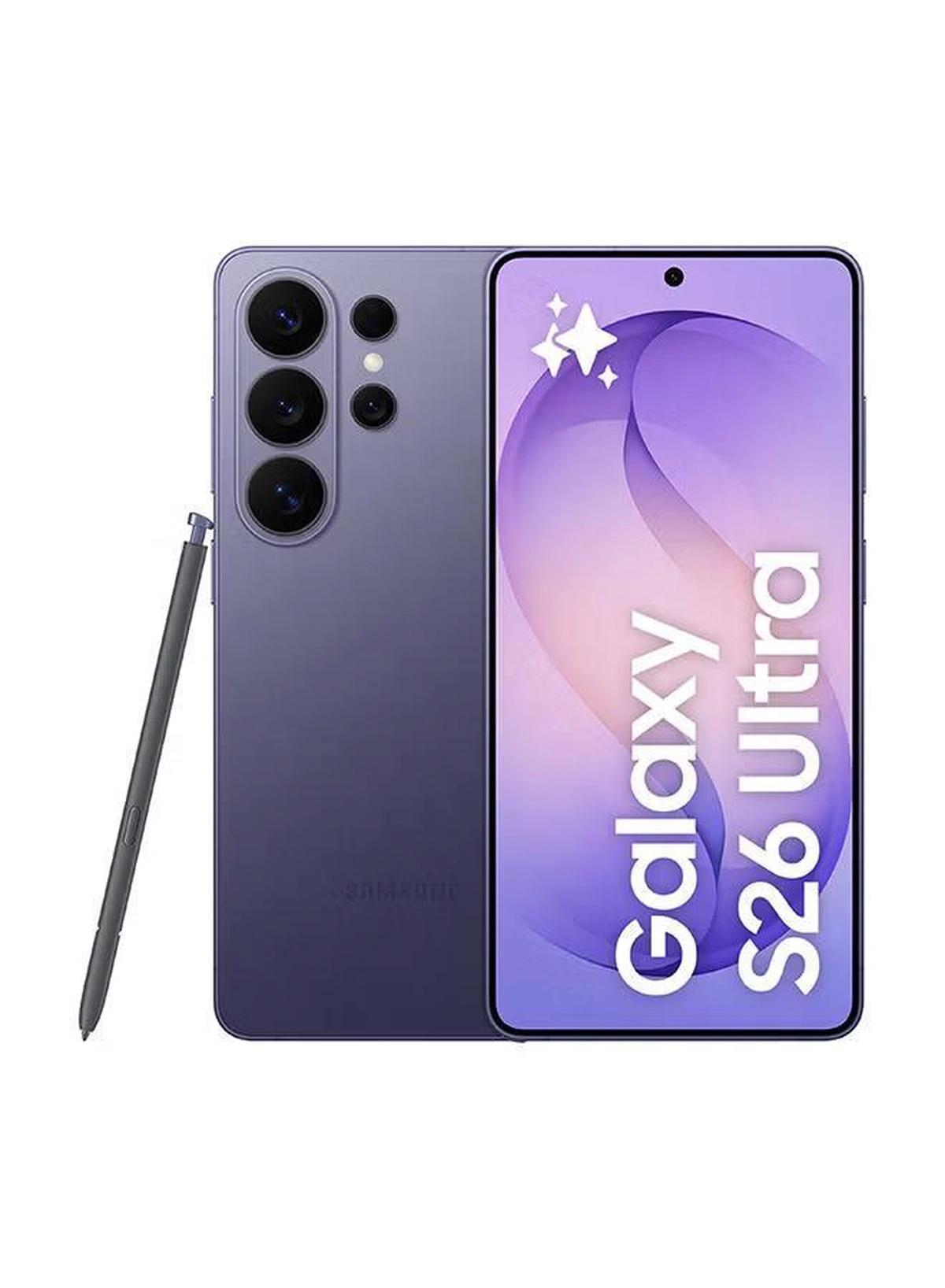Samsung Galaxy S26 Ultra Dual SIM Cobalt Violet 12GB RAM 512GB 5G - Middle East Version-0-portrait
