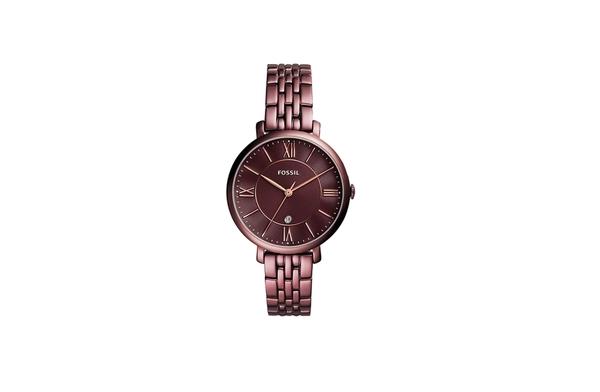 Fossil Women's Stainless Steel Analog Wrist Watch ES4100 - 26 mm - Red