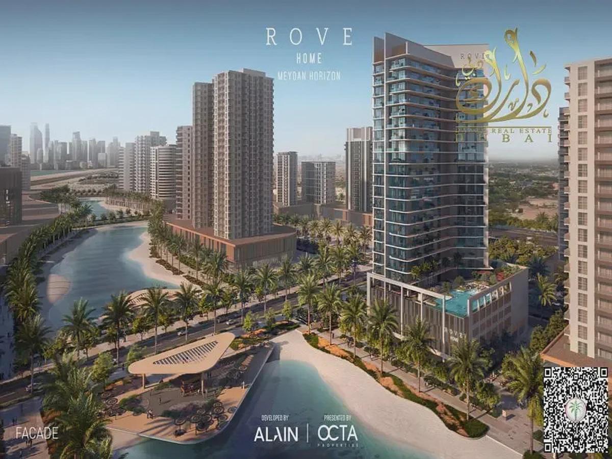 FULLY FURNISHED 1 BED ON LAGOON VIEW l BEST PRICE IN MEYDAN HORIZON l FLEXIBLE-5-5