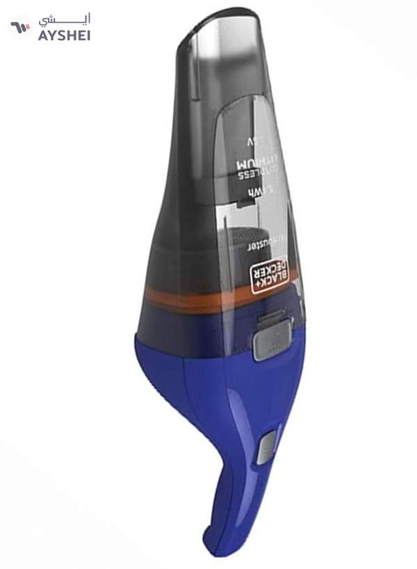 BLACK+DECKER Cordless Dustbuster With Lithium Ion Battery 3.6V NVC115WA-B5 Blue/Grey