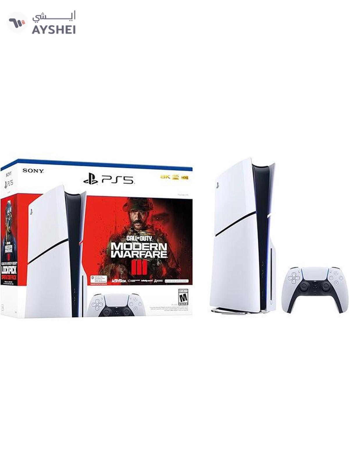 Sony PlayStation 5 Slim Disc Console – Call of Duty Modern Warfare III Bundle- International Version-0-portrait