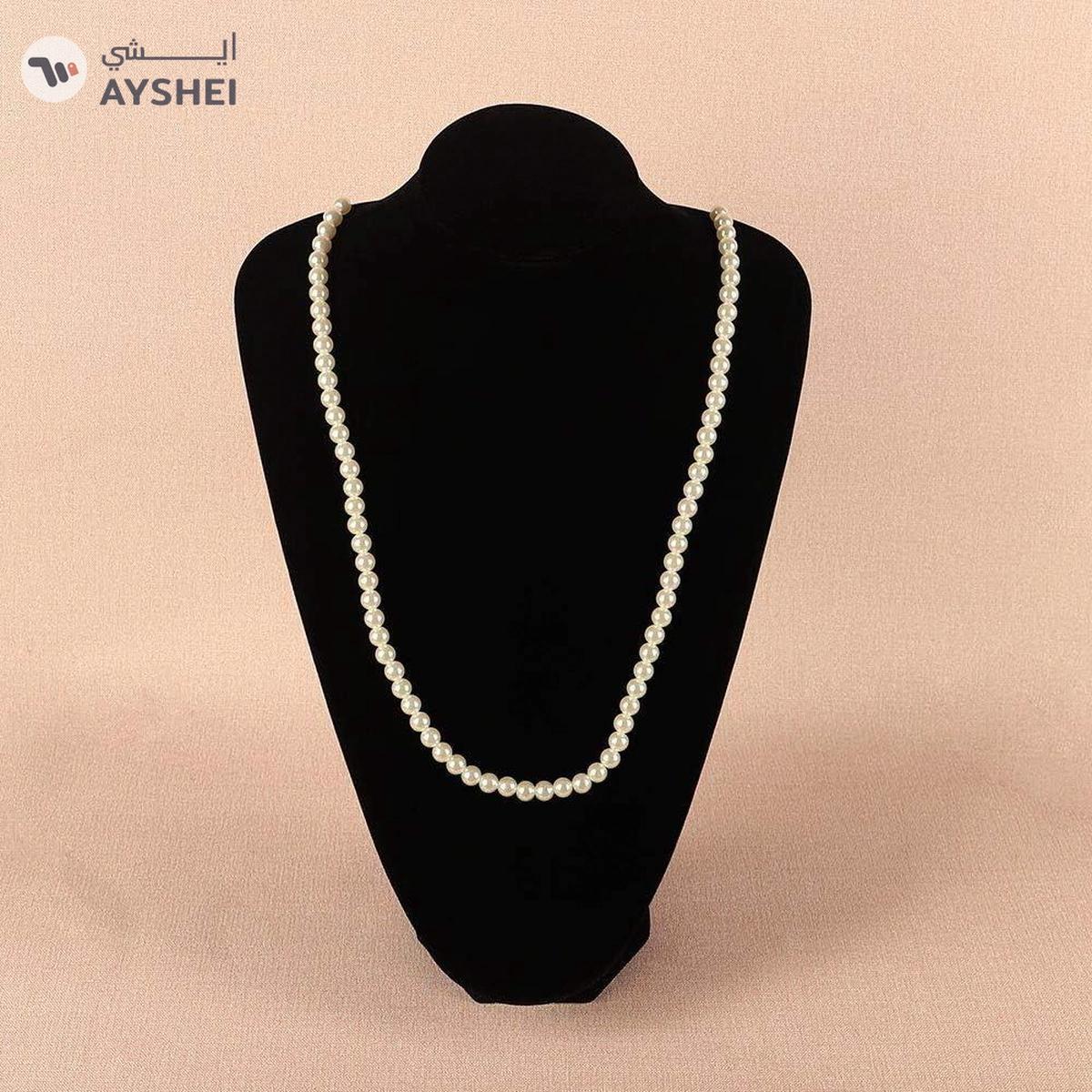 YATAI 2 Pcs 8mm Pearl Beads String Line Chain Garland Flowers DIY Making Jewelry Beads Wedding Beads Party Festival Tree Decoration Home Curtain Beads For Crafts Projects -95cm (Gold)-1-1