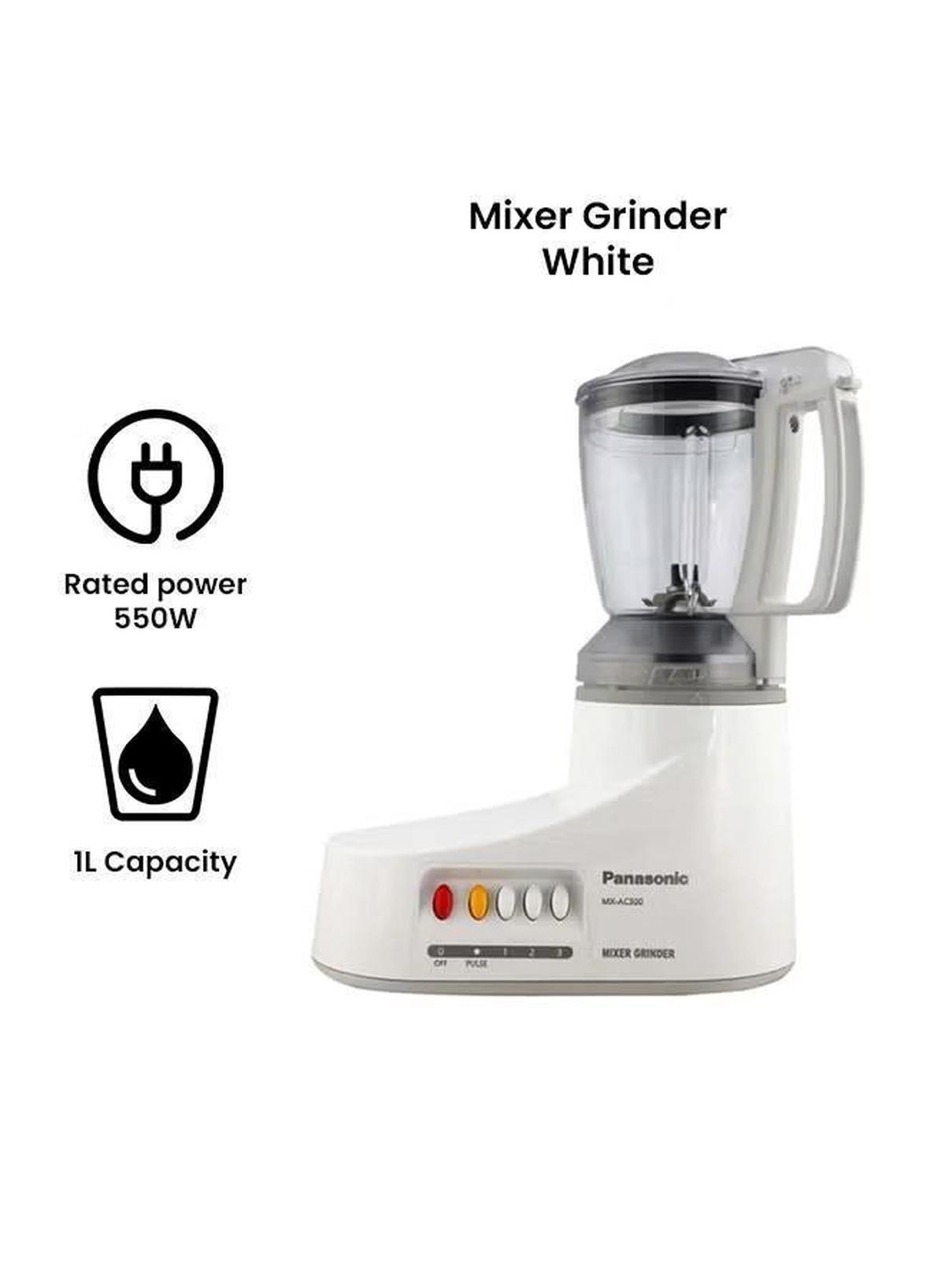 Panasonic Mixer Grinder With 3 Jars 1 L 1000 W MXAC300 White-1-1
