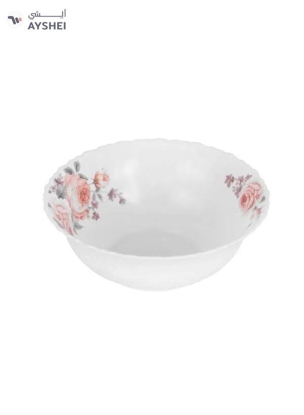 Delcasa Peace Rose 33 Piece Opalware Dinner Set- DC3708/ Includes Oval Plate, Dinner and Flat Plates, Salad Bowls and Soup Spoons