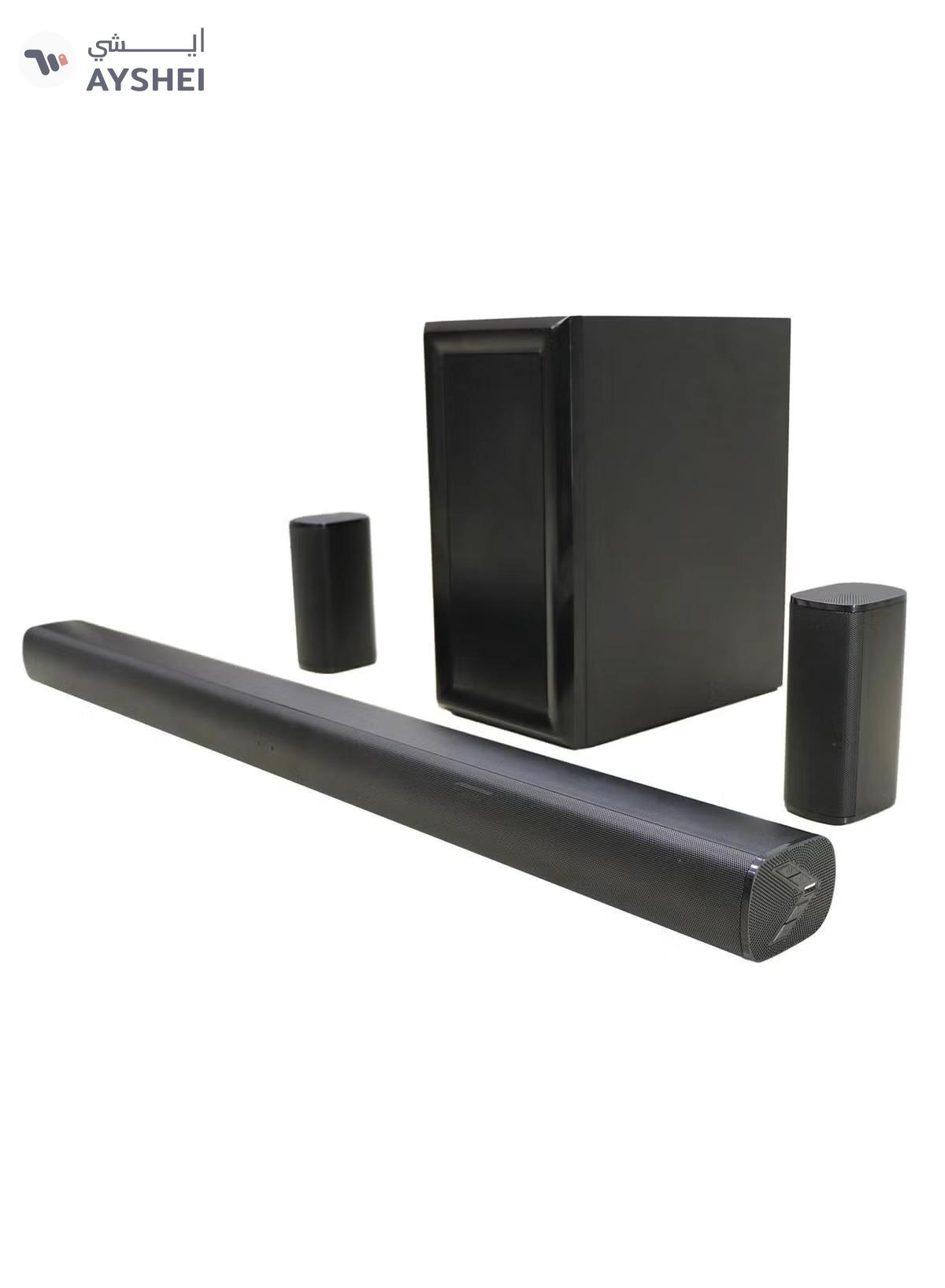 JVC 5.1Ch Soundbar With Wireless Subwoofer Home Theatre-3600W PMPO With Bluetooth, USB, SD Card Compatible TH-N430B Black-0-portrait
