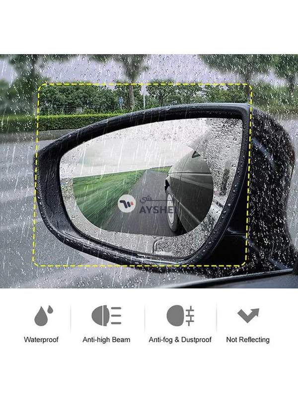 Generic 2 -Piece Anti-Fog Hd Car Rear View Mirror Protective