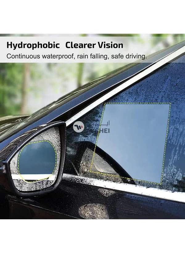 Generic 2 -Piece Anti-Fog Hd Car Rear View Mirror Protective