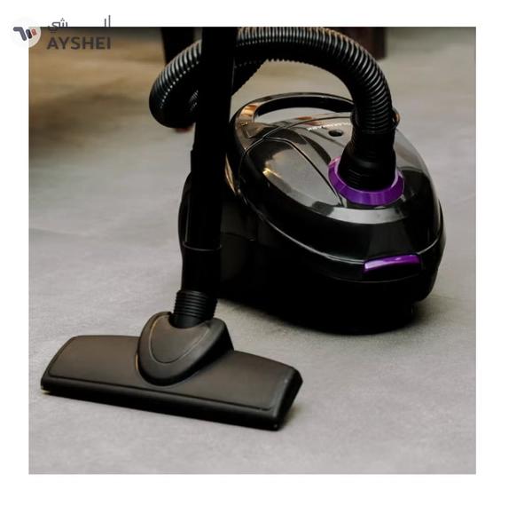 Olsenmark Vacuum Cleaner With Dust Bag 1400W OMVC1782, Powerful Suction, Dust Full Indicator,Dust Bag capacity 1.5L, Flexible Hose With Airflow On Handle, Pedal Switch And Auto-Rewinding Wire 1.5 L 1400 W OMVC1782 Black/Purple