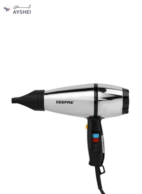 Geepas Hair Dryer GHD86072, AC Motor, Cool Shot Function, 2 Heat Setting Function, Overheat Production, Strong And Powerful Wind, Detachable Filter Easy To Clean, One Nozzle, Fast Drying Of Thick Hair