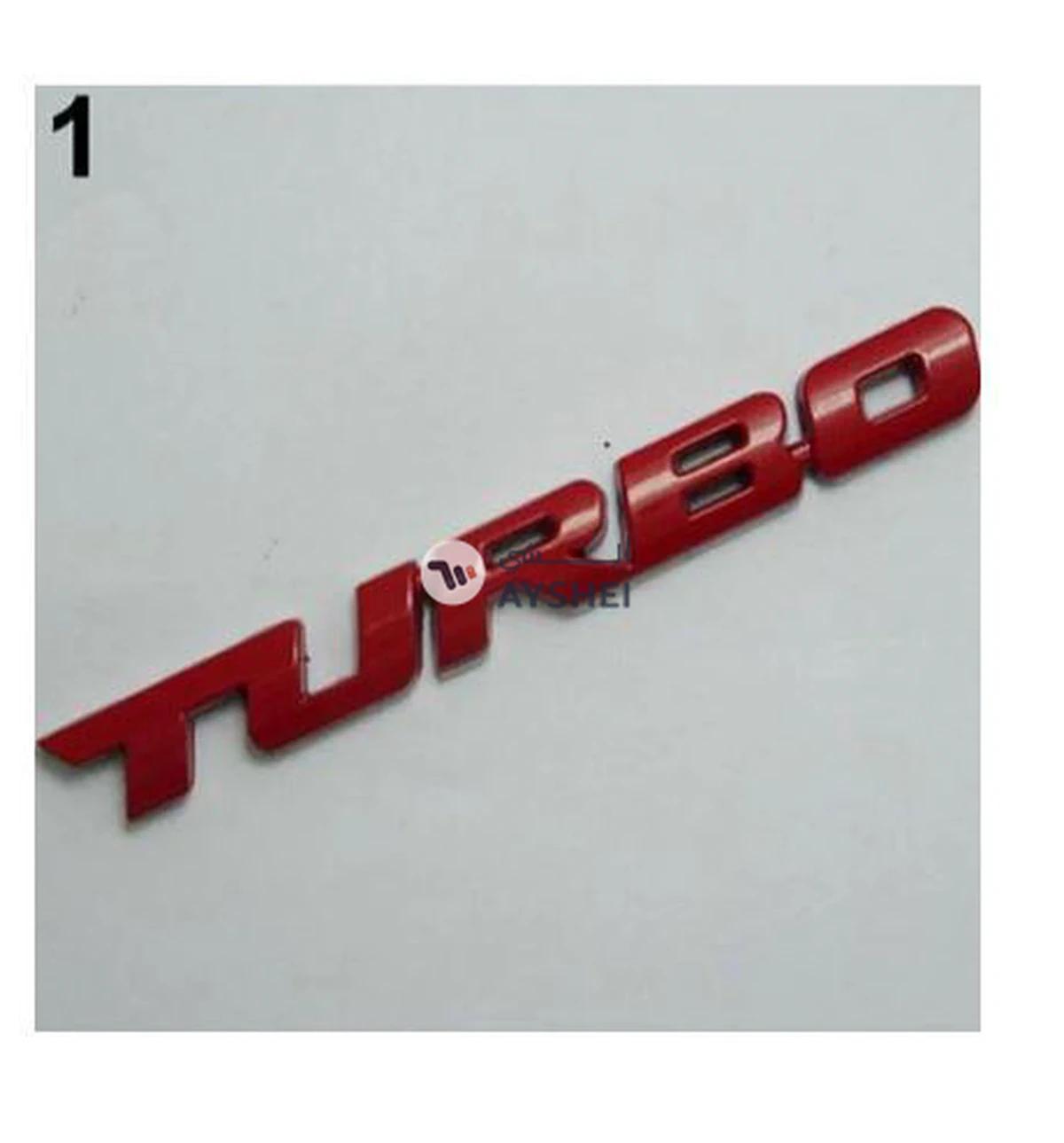 Bluelans Cool 3D Letter Turbo Car Decal Sticker-2-2