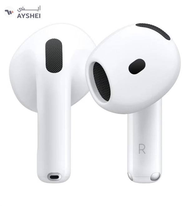 Apple AirPods 4 Wireless Earbuds, Bluetooth Headphones, Personalized Spatial Audio, Sweat and Water Resistant