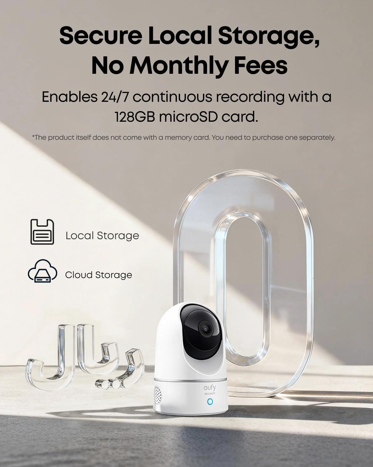 eufy Security 2K Indoor Cam Pan & Tilt, Home Security Indoor Camera-2-2