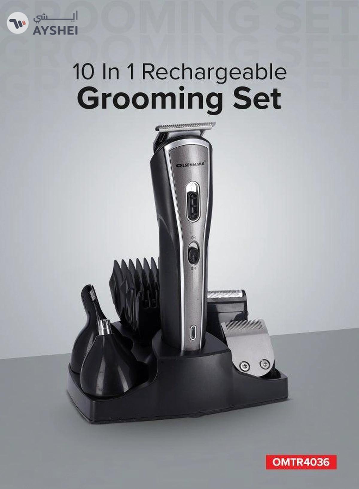 Olsenmark 10-In-1 Multifunctional Grooming Set Omtr4036 30 Minutes Continuos Working Trimmer Set -3-3
